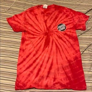 Santa Cruz red tie dye